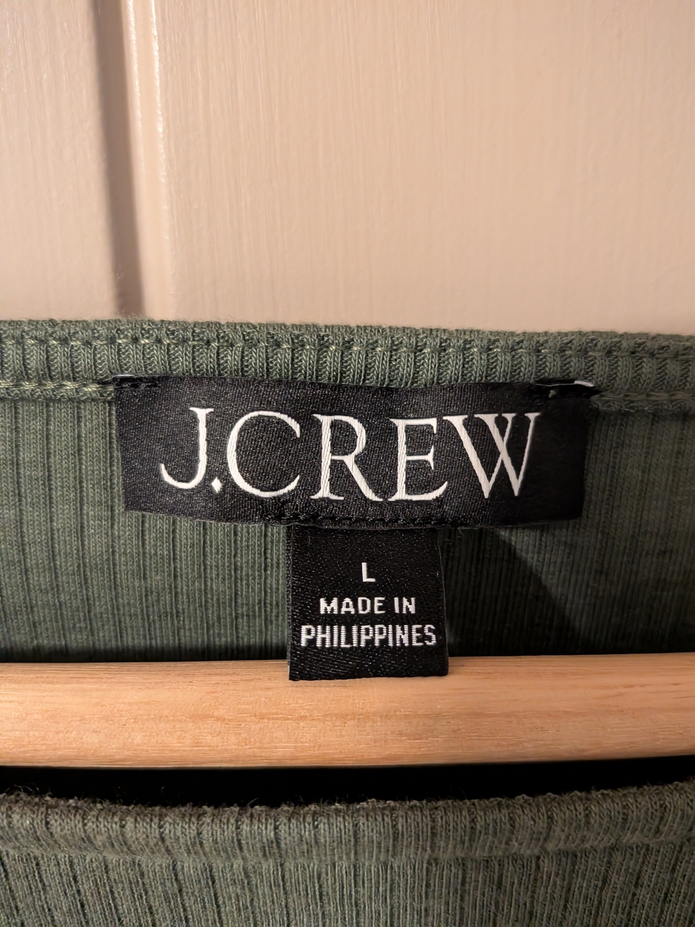 J.Crew Olive Green Ribbed Ruffle-Sleeve Tank - Picture 3 of 4
